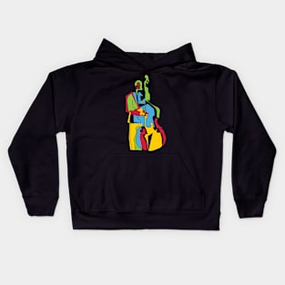 Bassist Colorful Pop Art Style Kids Hoodie